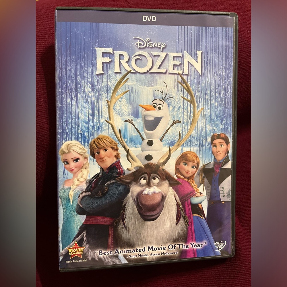 Disney Frozen DVD with bonus features.